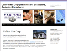 Tablet Screenshot of carltonhaircorp.co.nz